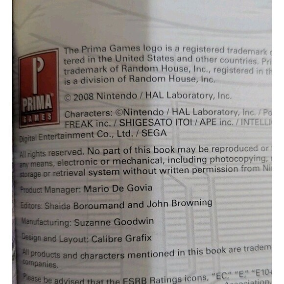 Super Smash Bros Brawl Premiere Edition Game Strategy Guide Nintendo Prima Games - Picture 4 of 4